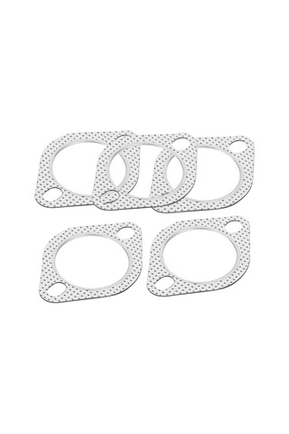 Konesam 5 Adet 2.5 İnç Galvanizli Akışkan Toplayıcı Flanş Yamağı, 2 Çivili, Grafit Kaplı, Anti-koroz, Araçlar İçin Eşleşir