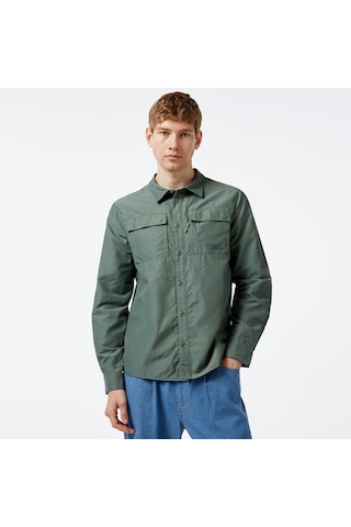 Jack Wolfskin Barrier L/s Erkek Yeşil Outdoor Gömlek - 1404101 Yeşil