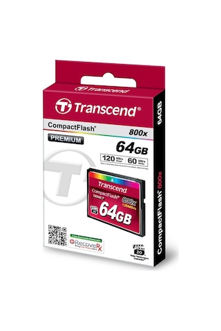 Transcend 64 Gb Cf Card, Udma 7, 800X, 120Mb/S