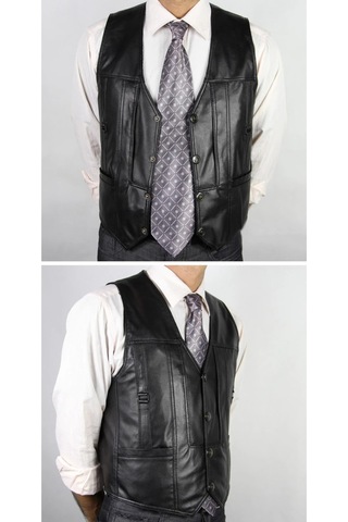 Klasik Entel Kuzu Derisi Yelek