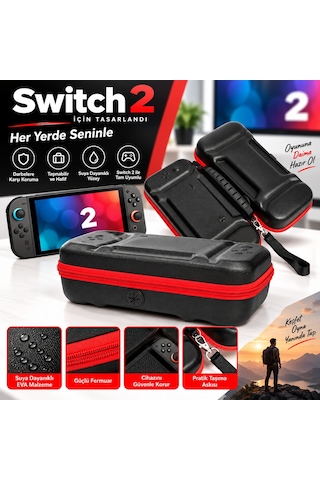 Teknoroket Nintendo Switch 2 Koruyucu Taşıma Çantası