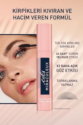 Kirpikleri Kıvıran Ve Hacim Veren Panoramik Etkili Ayırıcı Hacim Maskara 7.8 Ml Siyah