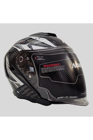 Arwic Street Model Yarım Motosiklet Kaskı Ar836 Gri