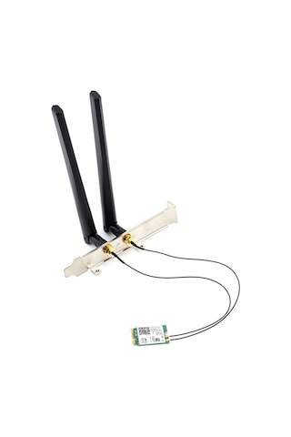 Wi-fi 6 Ax201 M.2 Key E Cnvio 2 Wifi Kartı,anten Kiti İle
