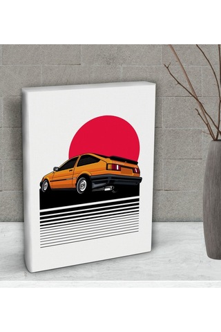 Bk Gift Klasik Araç Tasarımlı Dekoratif Mini Kanvas Tablo 15X20Cm (506660933)