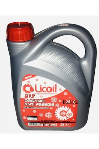 Licoil Antifriz G12 -25C 3 Litre. 3Kg-15Kg-16Kg Mevcut