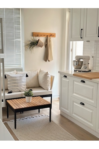 Limni Home Mini Multilounge Bahçe Balkon Mobilyası Şezlong Krem