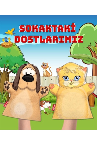 2 Parça Tox Sokaktaki Dostlarımız Keçe El Kukla Set . Eğitici Oyu