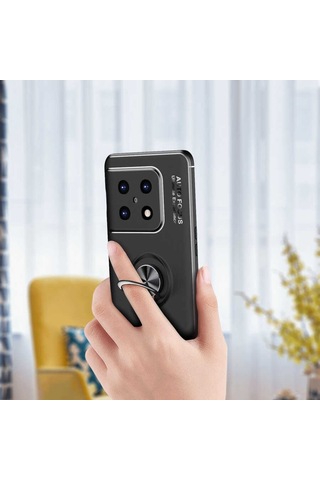 One Plus 10 Pro Kilif Yüzüklü Magnetli Ravel Case Kapak 561029856