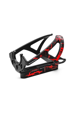 Promend Shj-25217 Bisiklet Su Şişesi Tutucu Dahili Lastik Kolları Siyah Kırmızı Siyah Kırmızı