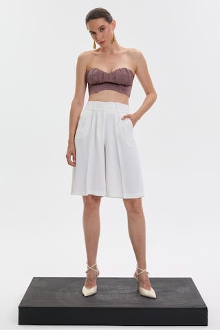 Rebellion Phontom Cut Pants Beyaz