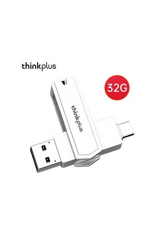 Yaozixa Thinkplus Tpcu301plus 32gb Çift Portlu Usb 3.0+type-c Bellek: Telefon-bilgisayar Uyumlu, Çelik Kasa, Plug&play