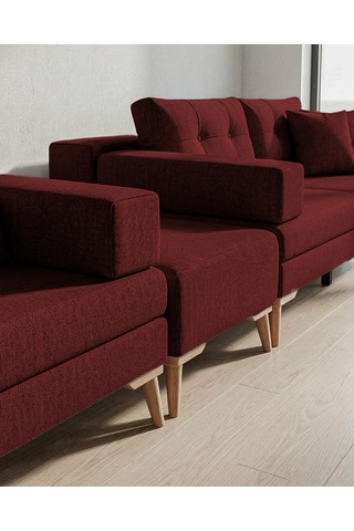 Zeri Modüler Koltuk & Kanepe - Bordo - 173 Bordo
