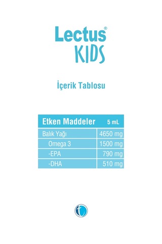 Lectus Kids Balık Yağı Şurup 150 ml Karışık Meyve