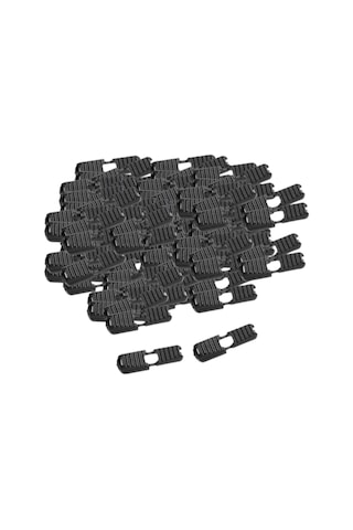 Homyl 100 Adet Fermuar Çekme İpi Uçları Kilitler Halat