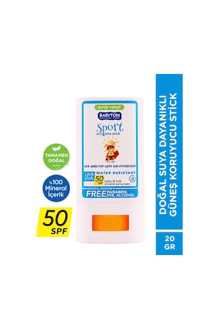 Suya Dayanıklı Doğal Güneş Stick Spf 50