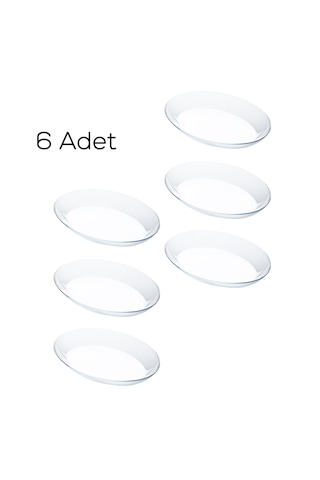 Paşabahçe 10336 6 Lı Oval Servis Sunum Tabak Seti 25x33 Cm