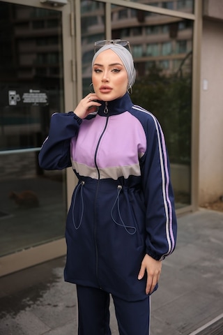 Tesettür Eşofman Takımı Fermuarlı Ikili Takımı Lacivert 479 Lacivert