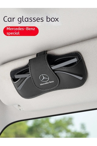 Mercedes-benz Amg Için A C E V R Class Glc Slk Sl Vito Araba Visor Pu Deri Brown