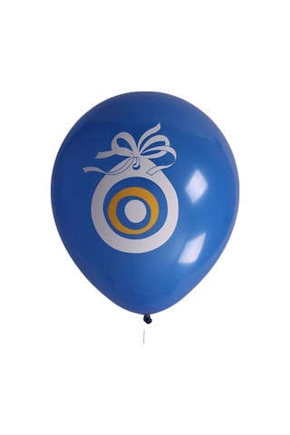 Nazar Boncuklu Mavi Maşallah Balon 20 Adet Karışık