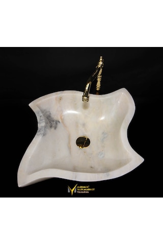 Afyon Beyaz Yıldız Tasarım Lavabo