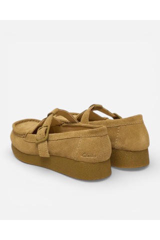 Clarks Wallabeeevobar Dark Sand Suede Kadın Bej Günlük Ayakkabı 26183152