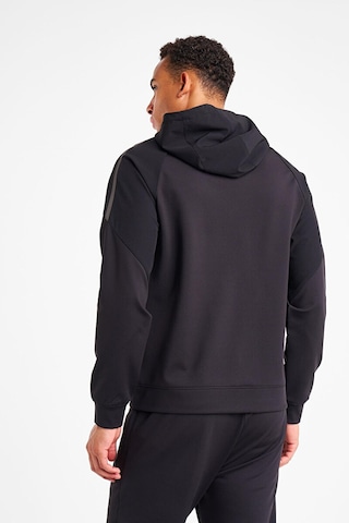 Lescon 25ntes001117 Erkek Fermuarlı Kapşonlu Sweatshirt Siyah