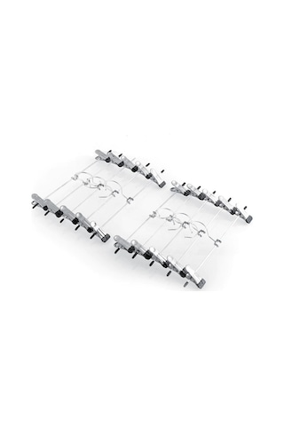 10'lu Paket - Elbise Askıları / Pantolon Askıları - Klipsli Askılar Silver-xf30- Diğer