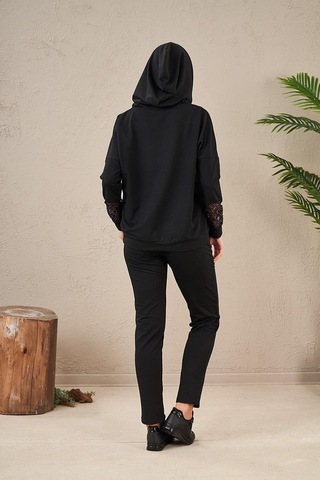 Pjs 23573 Kadın Kapüşonlu Eşofman Takım 001