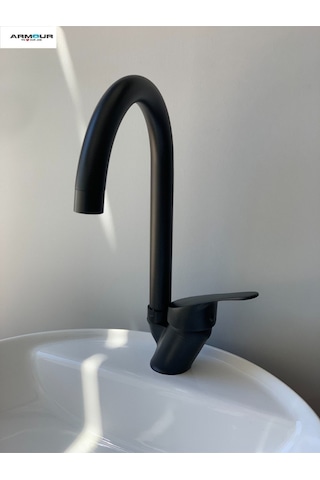 Armour Armatür Mutfak Bataryası Siyah Siyah