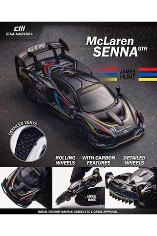 Cm Model 1/64 Mclaren Senna Gtr - James Hunt Hec 2025 Exclusive Model