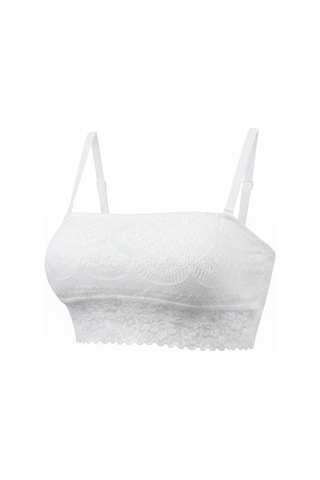 Bonbon Kadın Full Dantelli İçi Pamuk Astarlı Bralet Bb2808 Beyaz Bonbon Kadın Full Dantelli İçi Pamuk Astarlı Bralet Bb2808 Beyaz