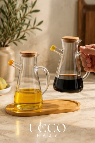 Bambu Yağlık Standı 2 Bölmeli Sunumluk Yağlık Altlığı, Baharatlık Standı, Sabunluk Tepsi Krem