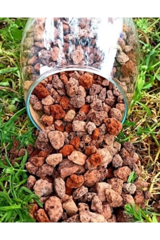 Kırmızı Pomza 20 Lt 5-10 mm Taşı Kırmızı Pomza