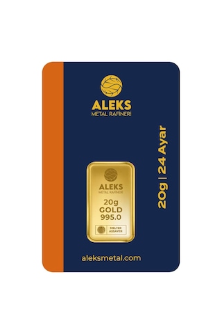Agakulche 20 Gr 995 24 Ayar Amr Külçe Altın