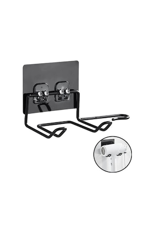 Fön Makine Askısı Siyah Yapışkanlı Fön Makine Tutucu Bx40 Renkli