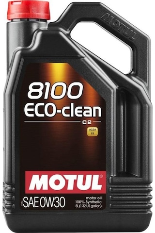 Motul 8100 Eco-Clean 0W-30 C2 Tam Sentetik Motor Yağı 5 L