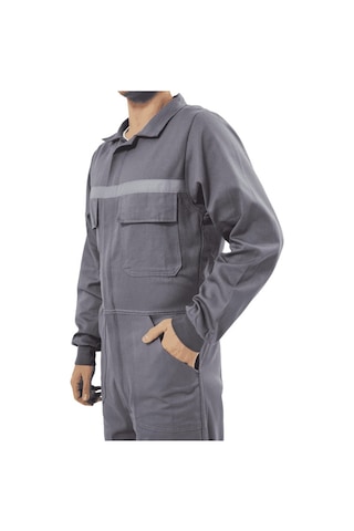 Kant 16/12 Gabardin Kumaş Bütün Kollu Tulum Gri Çok Renkli Kant 16/12 Gabardin Kumaş Bütün Kollu Tulum Gri Çok Renkli