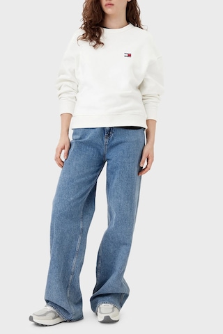 Tommy Jeans Bayan Sweat Dw0dw19408 Ybl Beyaz Beyaz