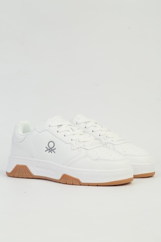 Benetton 11220 İthal Memory Foam Unisex Spor Ayakkabı 267800001813 05 Beyaz Beyaz