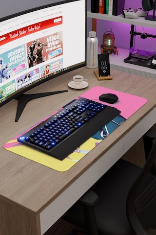Noragami Kaymaz Dikişli Kauçuk Oyuncu Mousepad V3 - 70x30 Xl Gaming Mouse Pad Fare Altlığı