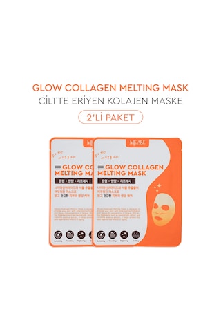 Mjcare Glow Collagen Melting Mask - Hydrojel Şeffaflaşan Eriyen Maske 2'li