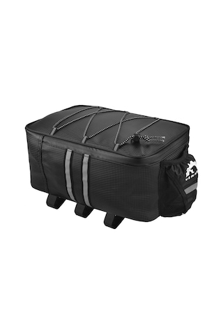 Youtek Siyah Bisiklet Raf Çantası - Pu + Köpük Malzeme, 31x20x15 Cm, 255 G Yüksek Dayanıklı Taşıma Çantası Siyah