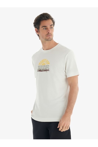 Blackspade Erkek T-shirt 40732 - Krem Krem