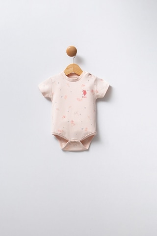 U.S. Polo Assn. U.s. Polo Assn Kız Bebek Pembe Body Zıbın Pembe