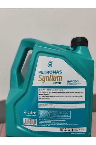 Petronas Syntium Prime 5W-30 Av Motor Yağı