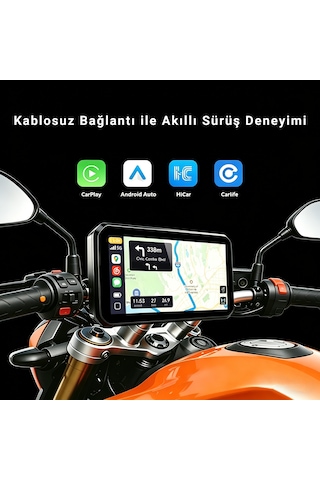 İdragon M12 6.25" Motosiklet Carplay & Android Auto Ekranı, Ön-arka 2k Kamera, Tpms Destekli, Kablosuz Bağlantı, Ip67 Su Geçirmez Diğer