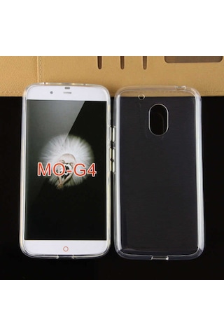Lenovo Moto G4 Kılıf Zore Şeffaf Ince Ve Esnek Süper Silikon Renksiz
