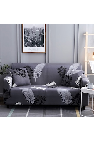 Yifomall Koyu Kanarya Desenli Tek Kişilik Koltuk Örtüsü - Tam Kaplama, Elastik, Kaymazsız, 90-140 Cm Ev Dekorasyonu Koltuk Koruyucu DiğER