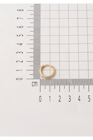 14 Ayar Altın 1.5 Cm. Çaplı Klasik Halka Küpe Sarı Altın